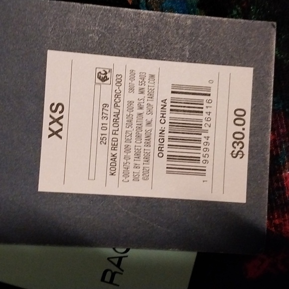 Rachel Comey X Target Long Sleeve Turtleneck  Kodak Red Floral NWT Size XXS - Picture 10 of 15